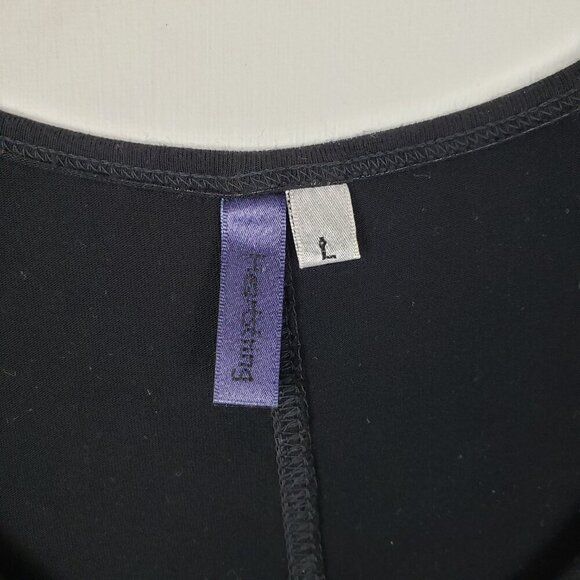 Heartstring Tunic Sleeveless Pocket Top Black Lagenlook Womens Size Large - Picture 5 of 8